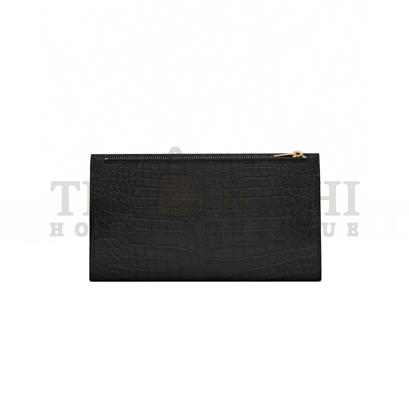 Y51 UPTOWN POUCH IN CROCODILE-EMBOSSED SHINY LEATHER 582124DND1J1000 (21.5*12*2.5cm) Master Quality